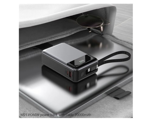 Зовнішній акумулятор ACEFAST M21 PD65W power bank with cable 20000mAh Black (6974316283898) Зовнішній акумулятор ACEFAST M21 PD65W power bank with cable 20000mAh Black (6974316283898)