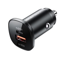 Автомобільний зарядний пристрій ACEFAST B1 mini 38W(USB-C+USB-A) dual-port metal car charger (AFB1B)