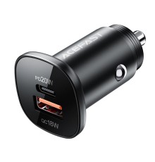 Автомобільний зарядний пристрій ACEFAST B1 mini 38W(USB-C+USB-A) dual-port metal car charger (AFB1B)