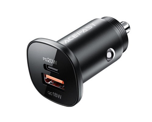 Автомобільний зарядний пристрій ACEFAST B1 mini 38W(USB-C+USB-A) dual-port metal car charger (AFB1B) Автомобільний зарядний пристрій ACEFAST B1 mini 38W(USB-C+USB-A) dual-port metal car charger (AFB1B)