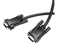 Кабель HOCO US11 VGA male to VGA male HD data cable(L=2M) Black (6942007628211)