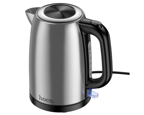 Електрочайник HOCO HE12 1.7L stainless steel electric kettle (EU) Stainless Steel (6942007638166)