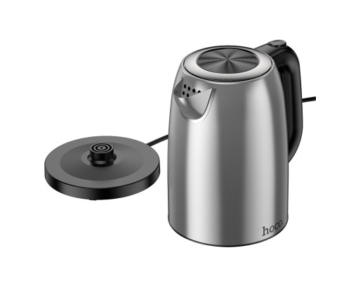 Електрочайник HOCO HE12 1.7L stainless steel electric kettle (EU) Stainless Steel (6942007638166)