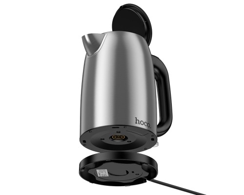 Електрочайник HOCO HE12 1.7L stainless steel electric kettle (EU) Stainless Steel (6942007638166)