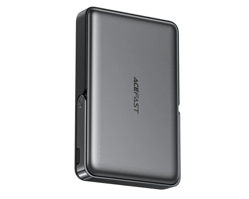 Зовнішній акумулятор ACEFAST M17 PD20W/22.5W magnetic fast charging power bank with built-in stand 10000mAh Black (6974316284000) Зовнішній акумулятор ACEFAST M17 PD20W/22.5W magnetic fast charging power bank with built-in stand 10000mAh Black (6974316284000)