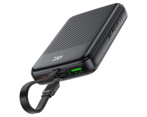 Зовнішній акумулятор ACEFAST M13 PD22.5W power bank with cable 10000mAh Black (6974316283959) Зовнішній акумулятор ACEFAST M13 PD22.5W power bank with cable 10000mAh Black (6974316283959)