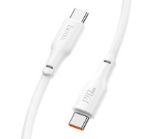 Кабель HOCO X93 Type-C to Type-C 100W, 2m, TPE, TPE connectors, White (6931474790729)