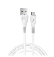 Кабель WUW-X195 USB Lightning 2,4А white