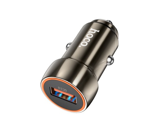Зарядний пристрій HOCO Z46 USB Metal Gray (6931474770271)