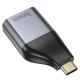 Перехідник HOCO UA35 Type-C to RJ45 adapter Metal Gray (6942007645607)