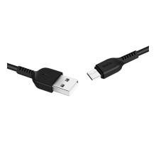 Кабель HOCO X20 USB to Type-C 3A, 1m, PVC, TPE connectors, Black (6957531068846)