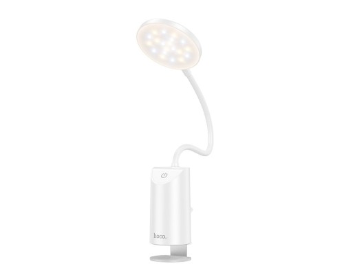 Світильник HOCO HX10 Clip table lamp White (6942007646628) Світильник HOCO HX10 Clip table lamp White (6942007646628)