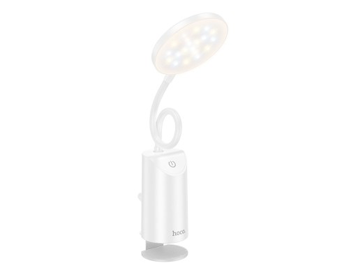 Світильник HOCO HX10 Clip table lamp White (6942007646628) Світильник HOCO HX10 Clip table lamp White (6942007646628)