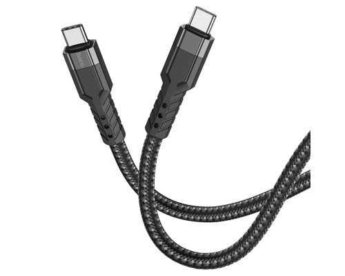 Кабель HOCO U110 Type-C to Type-C 60W charging data cable Black (6931474770622)