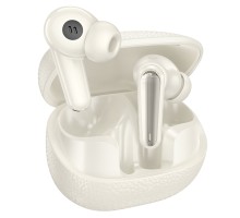 Бездротові навушники HOCO EQ23 Plus Duke Ⅱ true wireless ANC+ENC BT headset Milky White (6942007639309)