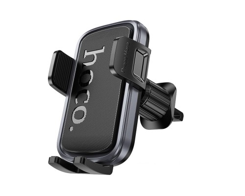 Автотримач для телефона HOCO H78 Vista push-type car holder (air outlet) Black Metal Gray (6942007647885)