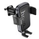 Автотримач для телефона HOCO H78 Vista push-type car holder (air outlet) Black Metal Gray (6942007647885)