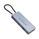 USB-хаб HOCO HB50 Wow 5-in-1 multi-function converter (HDTV+PD+USB3.0*3) Deep Space Gray (6942007647298)