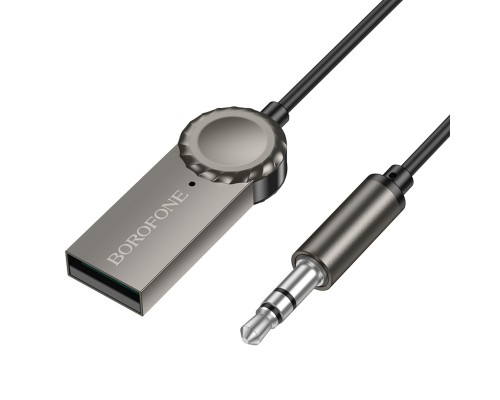 Bluetooth-ресивер BOROFONE BC56 Peaceful car AUX BT receiver with cable Metal Gray (6941991113031) Bluetooth-ресивер BOROFONE BC56 Peaceful car AUX BT receiver with cable Metal Gray (6941991113031)