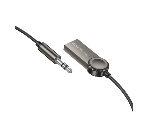 Bluetooth-ресивер BOROFONE BC56 Peaceful car AUX BT receiver with cable Metal Gray (6941991113031) Bluetooth-ресивер BOROFONE BC56 Peaceful car AUX BT receiver with cable Metal Gray (6941991113031)