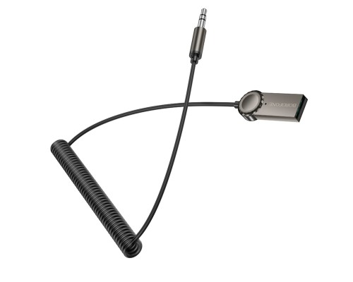 Bluetooth-ресивер BOROFONE BC56 Peaceful car AUX BT receiver with cable Metal Gray (6941991113031) Bluetooth-ресивер BOROFONE BC56 Peaceful car AUX BT receiver with cable Metal Gray (6941991113031)