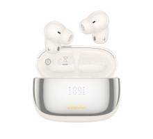 Бездротові навушники HOCO EQ20 Rhyme true wireless ANC+ENC noise reduction BT headset Milky White (6942007641326)
