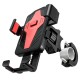 Велотримач для телефона HOCO CA73 Flying one-touch bicycle and motorcycle universal holder Black&Red (6931474731753)