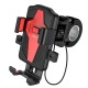 Велотримач для телефона HOCO CA73 Flying one-touch bicycle and motorcycle universal holder Black&Red (6931474731753)