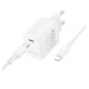 Мережевий зарядний пристрій з кабелем BOROFONE BN26 Fuente single-port PD20W charger set (C to iP) (EU) White (6941991120244)