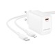 Мережевий зарядний пристрій з кабелем BOROFONE BN26 Fuente single-port PD20W charger set (C to iP) (EU) White (6941991120244)