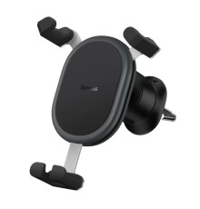 Автотримач для телефона Baseus Stable Gravitational Car Mount (Air Outlet version) Black (SUWX000001)