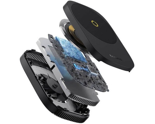 Бездротовий зарядний пристрій з кулером для мобільного Baseus MagPro II Series Ultra-Thin Magnetic Phone Cooler (with Wireless Charger) Cosmic Black (B10572900121-00) Бездротовий зарядний пристрій з кулером для мобільного Baseus MagPro II Series Ultra-Thin Magnetic Phone Cooler (with Wireless Charger) Cosmic Black (B10572900121-00)