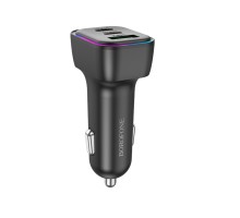 Автомобільний зарядний пристрій BOROFONE BZ28C Trophie PD60W(2C1A) car charger Black (6941991110870)