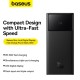 Зовнішній акумулятор Baseus Star-Lord Digital Display Fast Charging Power Bank 30000mAh 30W Cluster Black(With Simple Series Charging Cable USB to Typ (P10022905113-00)