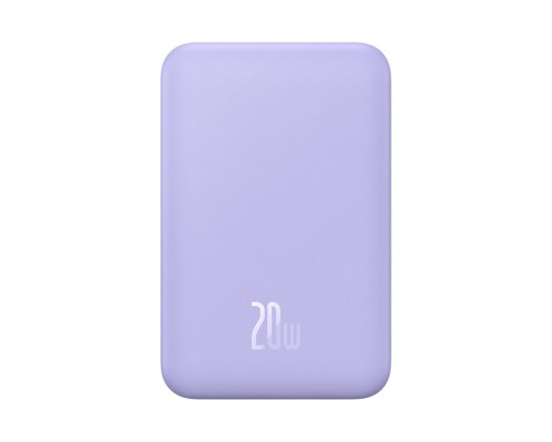 Зовнішній акумулятор Baseus Magnetic Mini Wireless Fast Charge Power Bank 20000mAh 20W Purple (PPCX150005) Зовнішній акумулятор Baseus Magnetic Mini Wireless Fast Charge Power Bank 20000mAh 20W Purple (PPCX150005)
