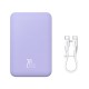 Зовнішній акумулятор Baseus Magnetic Mini Wireless Fast Charge Power Bank 20000mAh 20W Purple (PPCX150005)