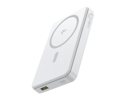 Зовнішній акумулятор Baseus Airpow Ⅱ Qi2 Magnetic Power Bank 10000mAh 22.5W Moon White(With Simple Series Charging Cable Type-C to Type-C(20V/3A)30cm (P10080000213-00) Зовнішній акумулятор Baseus Airpow Ⅱ Qi2 Magnetic Power Bank 10000mAh 22.5W Moon White(With Simple Series Charging Cable Type-C to Type-C(20V/3A)30cm (P10080000213-00)