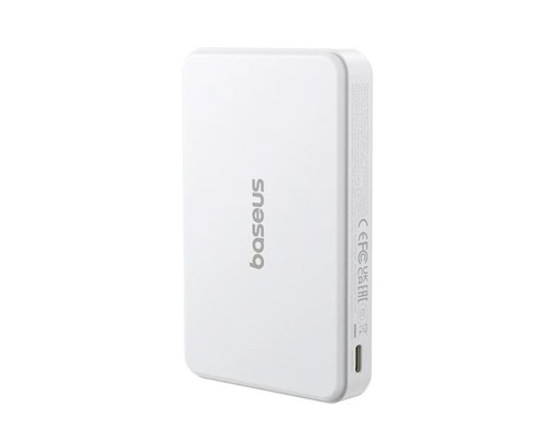 Зовнішній акумулятор Baseus Airpow Ⅱ Qi2 Magnetic Power Bank 10000mAh 22.5W Moon White(With Simple Series Charging Cable Type-C to Type-C(20V/3A)30cm (P10080000213-00) Зовнішній акумулятор Baseus Airpow Ⅱ Qi2 Magnetic Power Bank 10000mAh 22.5W Moon White(With Simple Series Charging Cable Type-C to Type-C(20V/3A)30cm (P10080000213-00)
