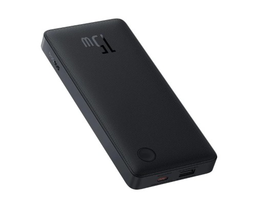 Зовнішній акумулятор Baseus Airpow Lite Power Bank 10000mAh 15W Cosmic Black (With Simple Series Data Cable USB to Type-C 30cm Black) (P10067500123-00) Зовнішній акумулятор Baseus Airpow Lite Power Bank 10000mAh 15W Cosmic Black (With Simple Series Data Cable USB to Type-C 30cm Black) (P10067500123-00)