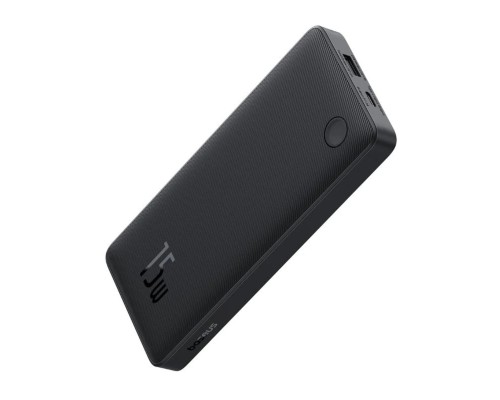 Зовнішній акумулятор Baseus Airpow Lite Power Bank 10000mAh 15W Cosmic Black (With Simple Series Data Cable USB to Type-C 30cm Black) (P10067500123-00) Зовнішній акумулятор Baseus Airpow Lite Power Bank 10000mAh 15W Cosmic Black (With Simple Series Data Cable USB to Type-C 30cm Black) (P10067500123-00)