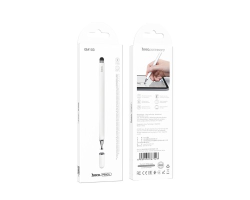 Стилус HOCO GM103 Fluent series universal capacitive pen White (6931474767127)