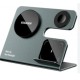 Бездротовий зарядний пристрій Essager Ruicheng desktop magnetic suction three in one wireless charging of 15W black (EWXZM-RC0G-Z)