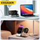 Бездротовий зарядний пристрій Essager Ruicheng desktop magnetic suction three in one wireless charging of 15W black (EWXZM-RC0G-Z)