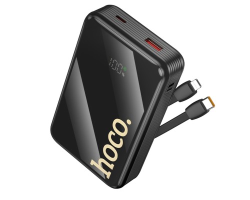 Зовнішній акумулятор HOCO Q37A Graceful 22.5W+PD20W power bank with two cables(20000mAh) Black (6942007644921) Зовнішній акумулятор HOCO Q37A Graceful 22.5W+PD20W power bank with two cables(20000mAh) Black (6942007644921)