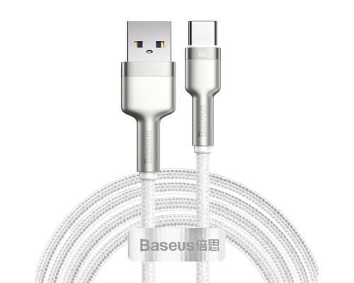 Кабель Baseus Cafule Series Metal Data Cable USB to Type-C 66W 2m White (CAKF000202) Кабель Baseus Cafule Series Metal Data Cable USB to Type-C 66W 2m White (CAKF000202)