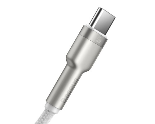 Кабель Baseus Cafule Series Metal Data Cable USB to Type-C 66W 2m White (CAKF000202) Кабель Baseus Cafule Series Metal Data Cable USB to Type-C 66W 2m White (CAKF000202)