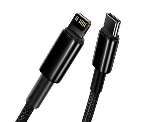 Кабель Baseus Tungsten Gold Fast Charging Data Cable Type-C to iP PD 20W 2m Black (CATLWJ-A01) Кабель Baseus Tungsten Gold Fast Charging Data Cable Type-C to iP PD 20W 2m Black (CATLWJ-A01)