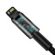 Кабель Baseus Tungsten Gold Fast Charging Data Cable Type-C to iP PD 20W 2m Black (CATLWJ-A01)