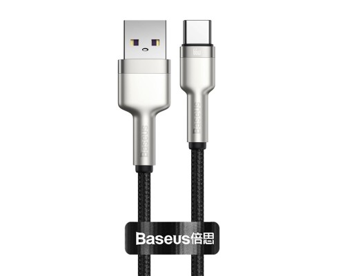 Кабель Baseus Cafule Series Metal Data Cable USB to Type-C 66W 0.25m Black (CAKF000001) Кабель Baseus Cafule Series Metal Data Cable USB to Type-C 66W 0.25m Black (CAKF000001)