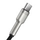 Кабель Baseus Cafule Series Metal Data Cable USB to Type-C 66W 0.25m Black (CAKF000001)